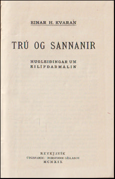 Trú og sannanir # 68861