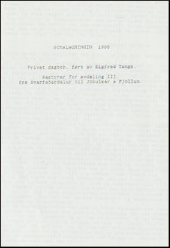 Símlagningin 1906 # 68976