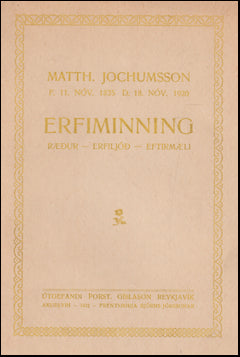 Matthías Jochumsson - Erfiminning # 69109