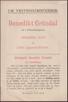 Eitt orð af viti um Vestrfara og Vestrheimsferðir # 69242