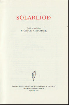 Sólarljóð # 85500