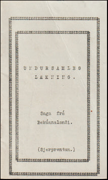 Undursamleg lækning # 69425