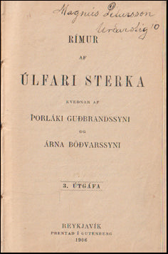 Rímur af Úlfari sterka # 69464