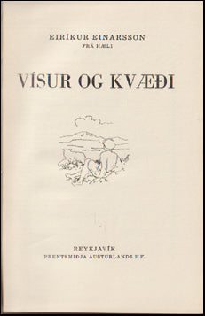 Vísur og kvæði # 69758