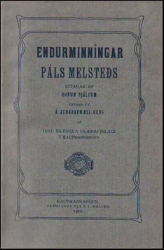 Endurminníngar Páls Melsteðs # 69938