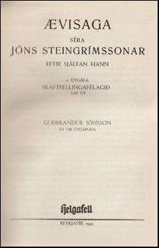 Ævisaga síra Jóns Steingrímssonar # 75588