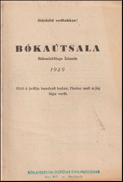 Bókaútsala 1949 # 70138