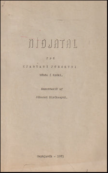 Niðjatal frá Kjartani Jónssyni # 70170