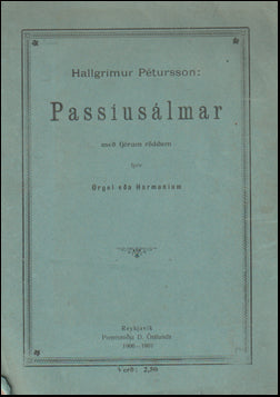 Passíusálmar með fjórum röddum # 70414