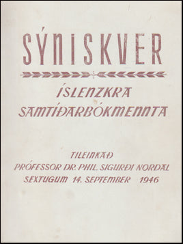 Sýniskver íslenzkra samtíðarbókmennta # 70428