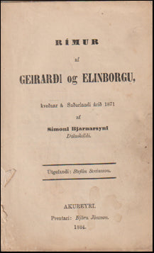 Rímur af Geirarði og Elinborgu # 70433