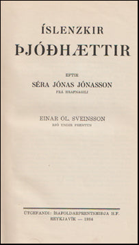 Íslenzkir þjóðhættir # 70454