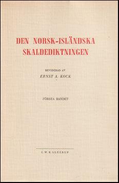 Den norsk-isländska skaldediktningen I-II # 70770
