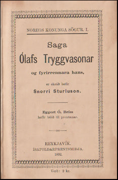 Saga Ólafs Tryggvasonar og fyrirrennara hans # 70696