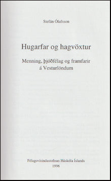 Hugarfar og hagvöxtur # 70875