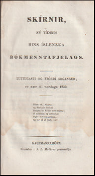 Skírnir. Tuttugasti og fjórði árgangur # 70927
