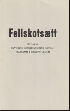 Fellskotsætt # 70977
