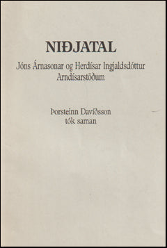 Niðjatal Jóns og Arndísar á Arndísarstöðum # 70982