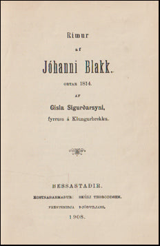 Álaflekkur - Gísli Súrsson - Jóhann Blakk # 71147