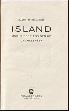 Island under besættelsen og unionssagen # 71224