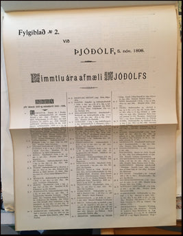 Fylgiblað nr. 2. við Þjóðólf # 71262