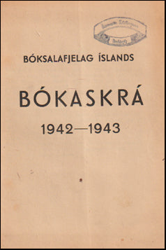 Bókaskrá Bóksalafélags Íslands 1942-1943 # 71383
