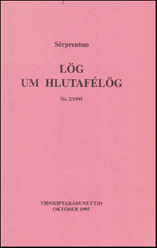 Sérprentun. Lög um hlutafélög # 71485