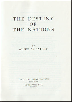The Destiny of the Nations # 71929