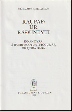 Raupað úr ráðuneyti # 72098