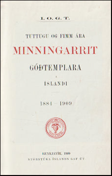 Tuttugu og fimm ára minningarrit Góðtemplara á Íslandi # 72287