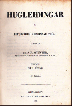 Hugleiðingar um höfuðatriði kristinnar trúar # 72341