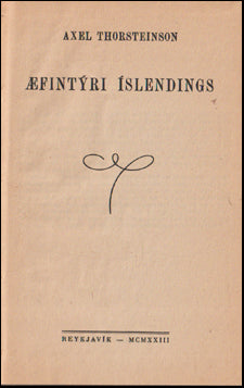 Æfintýri Íslendings # 72596