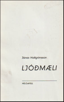 Ljóðmæli Jónasar Hallgrímssonar # 72790