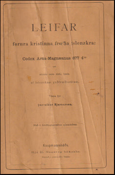 Leifar fornra kristinna fræða íslenzkra. # 73996