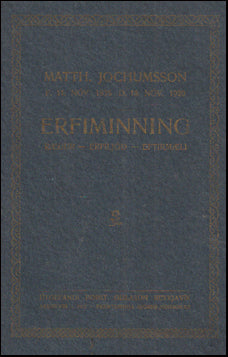 Matthías Jochumsson - Erfiminning #74069