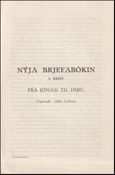 Nýja brjefabókin # 74189