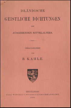 Isländische Geistliche Dichtungen des Ausgehenden Mittelalters # 74371