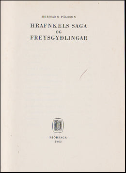 Hrafnkels saga og Freysgyðlingar # 74393