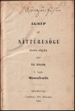 Ágrip af náttúrusögu handa alþýðu # 75129