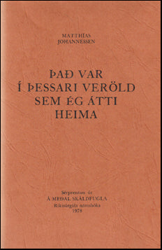 Það var í þessari veröld sem ég átti heima # 75426