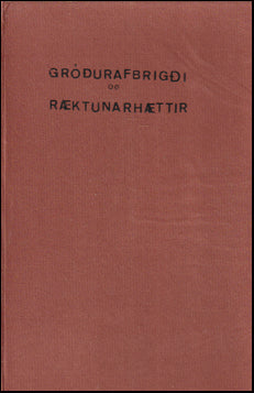 Minnisskrá yfir gróðurafbrigði og ræktunarhætti # 75576