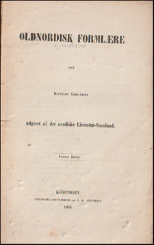Oldnordisk Formlære # 75624