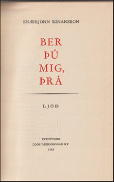 Ber þú mig, þrá # 75625
