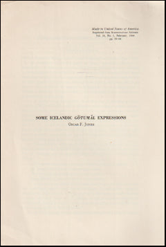 Some Icelandic <i>götumál</i> expressions # 75845