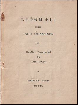Ljóðmæli eftir Gest Jóhannsson # 75914