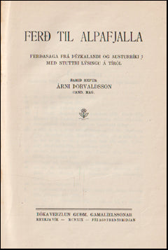 Ferð til Alpafjalla # 76027