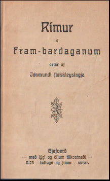 Rímur af Fram-bardaganum # 76166