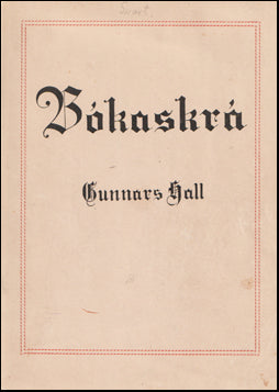 Bókaskrá Gunnars Hall # 76369