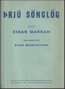 Þrjú sönglög # 76475