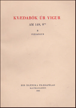 Kvæðabók úr Vigur # 76588